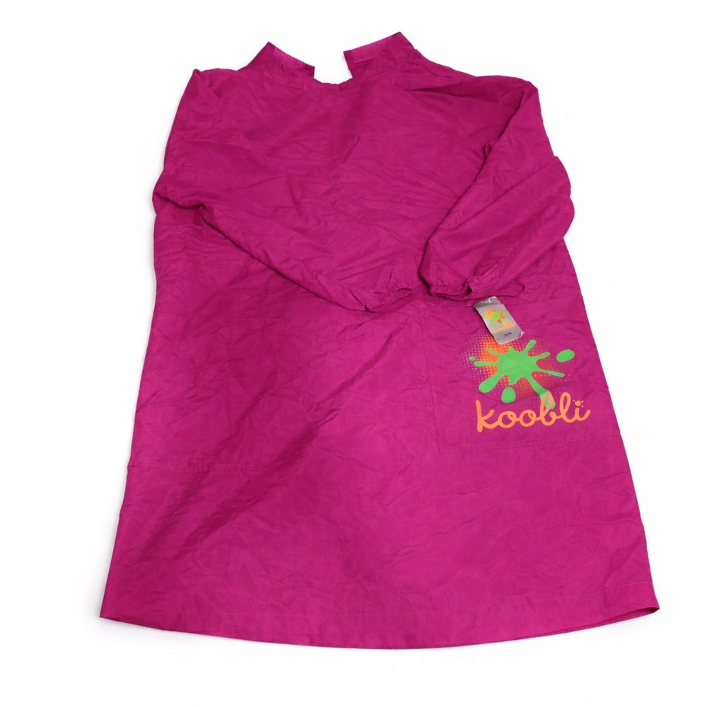 NWT Koobli Magenta Smock Top | Size S | Velcro Back Closure | Lightweight & Fun